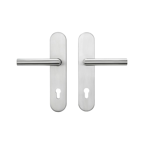 Edelstahl-Schutzbeschlag S 505 - SBS-A2-S505-ES1-DD-PZ-92-11-MATT