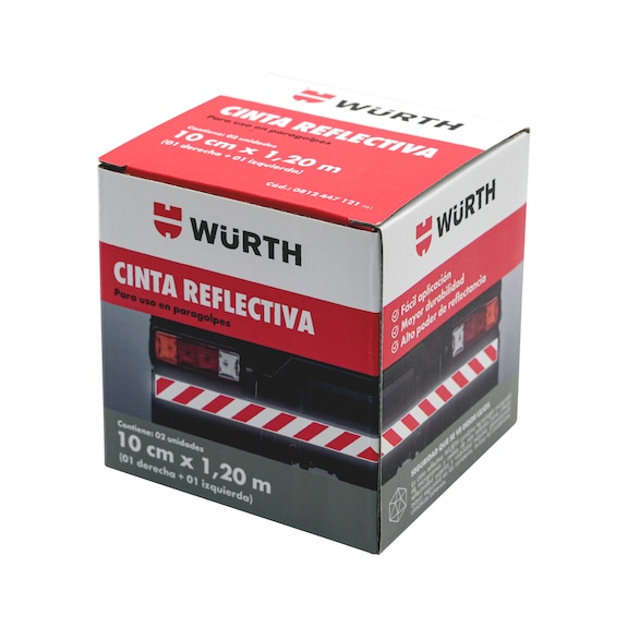 Retro-reflective marking tape - MRKSHT-(1,2M LEFT/RIGHT)-2,4MX10CM-1PAIR