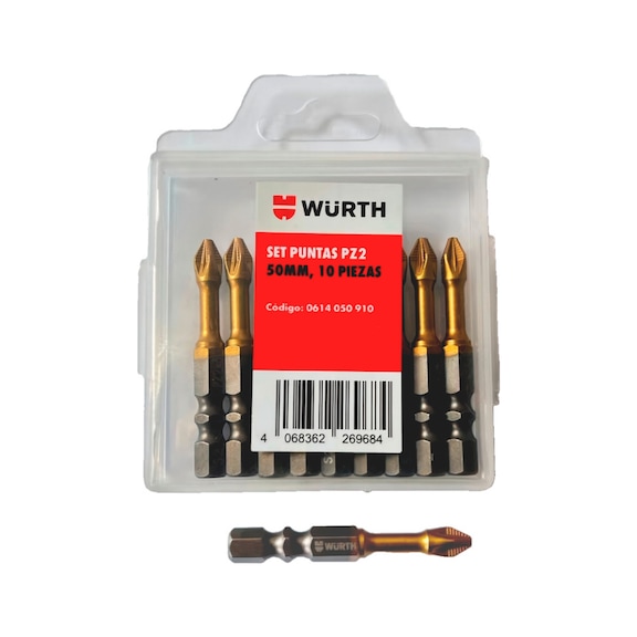 Bit box PZ2 (1/4) 50 mm 10 pieces