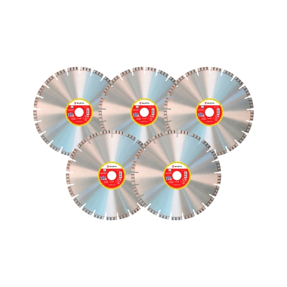 Diamanttrennscheibe Set Baustelle 450 mm, 5-tlg.