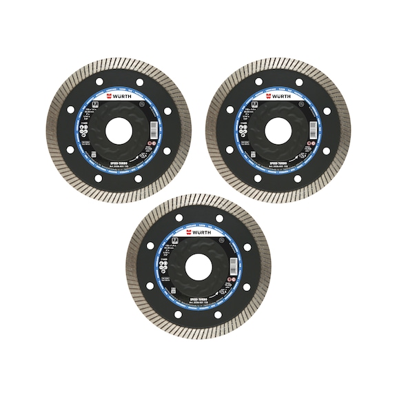 Diamanttrennscheibe Set Fliesen Hart Speed Turbo 3-tlg.