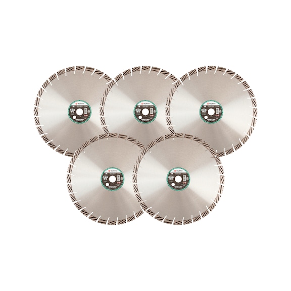 Diamanttrennscheibe Set Naturstein Longlife & Speed 350 mm, 5-tlg.