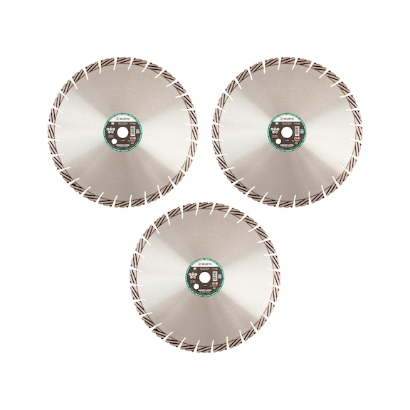 Diamanttrennscheibe Set Naturstein Longlife & Speed 350 mm, 3-tlg.