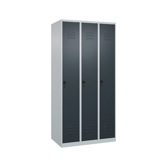 Garderobenspind 3 Abteile - SPIND-900MM-3ABTEIL-RAL7016