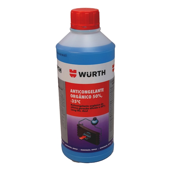 Anticongelante org&acirc;nico dilu&iacute;do 50%, -35&ordm;C - ANTICONGELANTE ORG. ROSA  50P -35C  25L