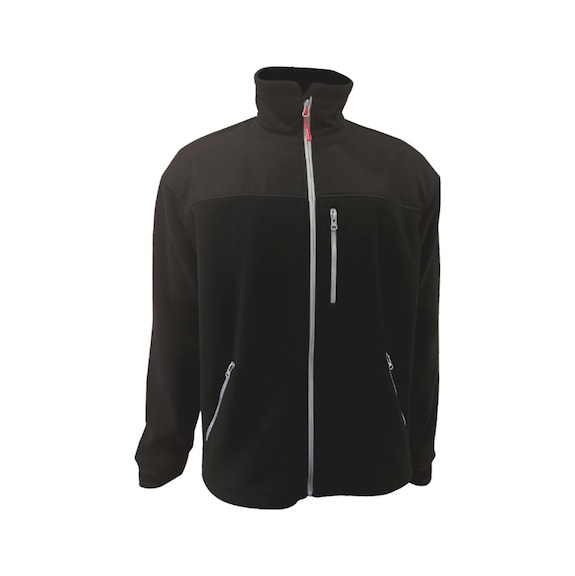 Fleece jacket INTENSE - FLCJACKT-INTENSE-BLACK-S