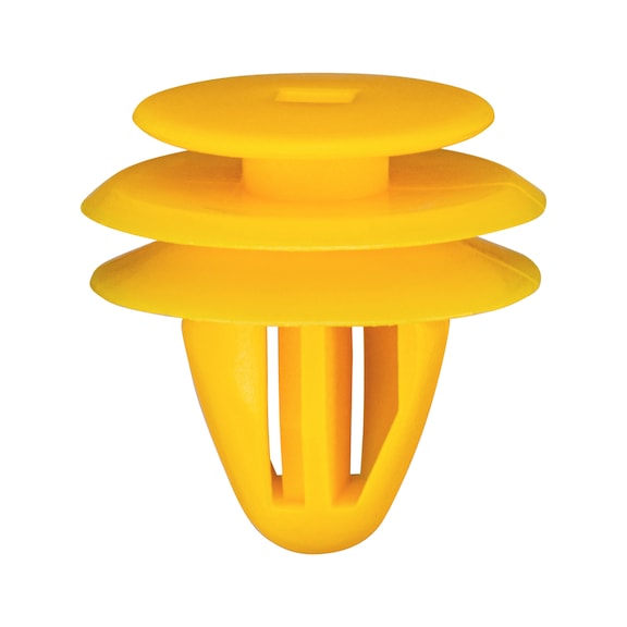 Interior trim clip, closed - INTRMCLIP-POM-YELLOW-DM-16,60MM