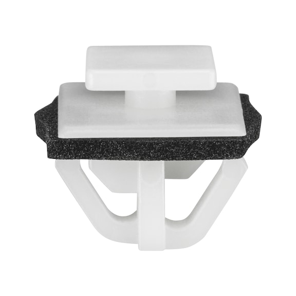 Clamps and clips for trims - TRMSTPL-PLA-POM-WHITE-13,80X19,80MM