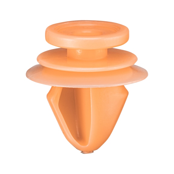 Interior trim clip, closed - TRMSTPL-POM-YELLOW-DM12,35MM