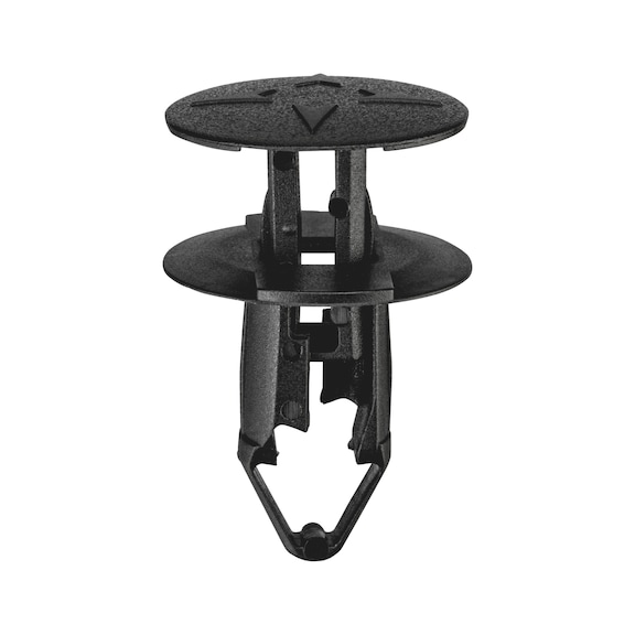 Push-in rivet with cap, tapered - PSHINRIV-POM-C-BLACK