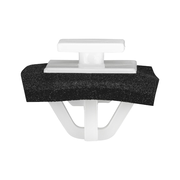 Clamps and clips for trims - TRMSTPL-PLA-POM-WHITE-14,05X19,85MM