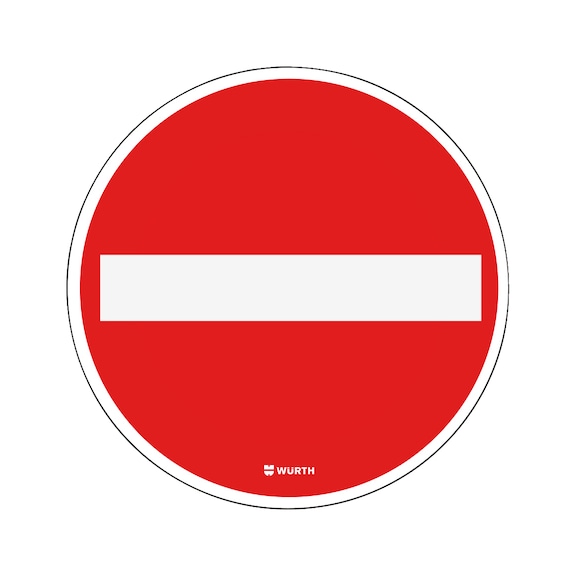 Bodenschild - Verbot der Einfahrt - VERBOTSHLD-VERBOT-EINFAHRT-45CM