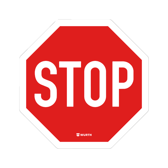 Bodenschild - STOP - HINWEISSHLD-STOP-45CM