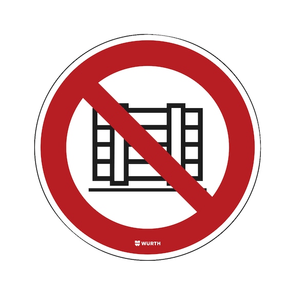 Floor sign - No parking or storage - PROHIBITSIGN-NO-PARKING-STORAGE-45CM