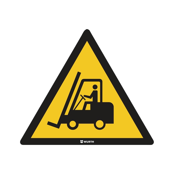 Floor sign - Warning: industrial trucks - WARNSIGN-WARNING-INDUST-TRUCKS-45CM