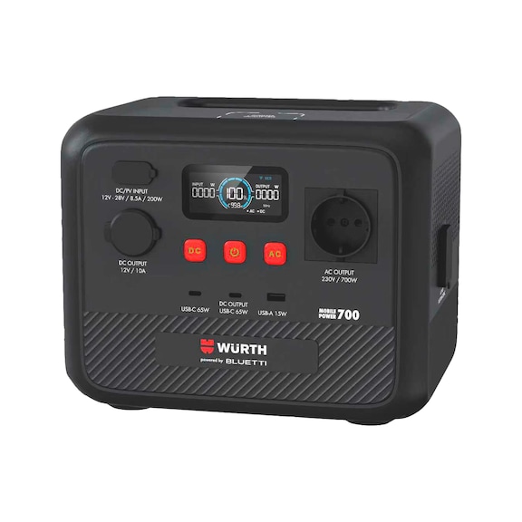 Mobiel 230 V voedingsstation