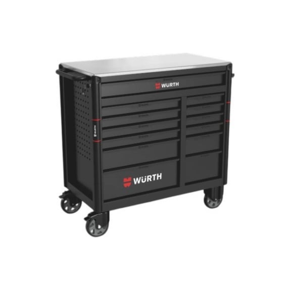 Professional Tool Trolley Range - WRKSHPTRLY-13DRW-BLACK