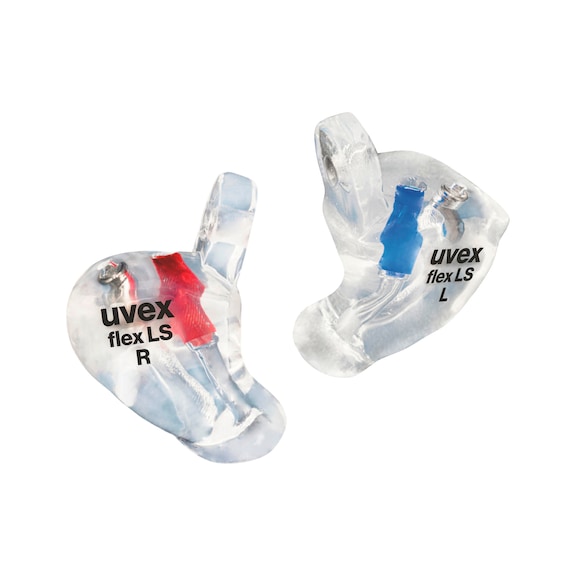 Hearing protection, reusable uvex otoplastic high-fit flex LS 6170