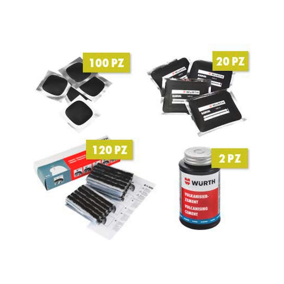 Kit riparazione pneumatici