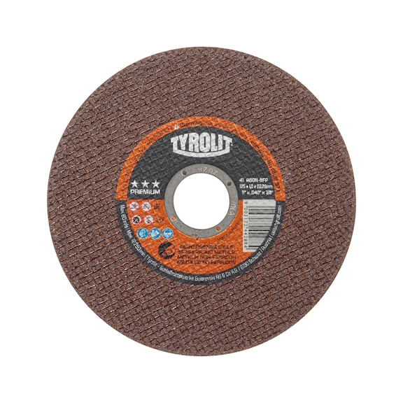 Cutting disc for aluminium and non-ferrous metals. - CUTDISC-ALU-TH1,0-BR22,23-D125MM