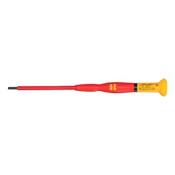 VDE-Feinmechanikerschraubendreher L&auml;ngsschlitz - SHRDRH-VDE-SZ-0,5X3,0X75