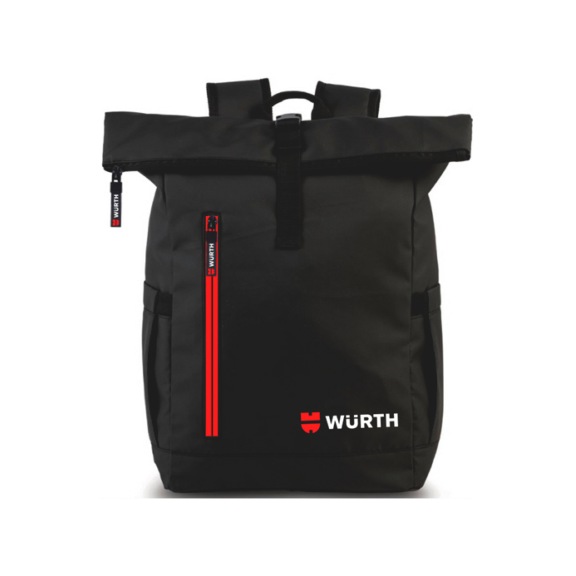 Backpack roll-top black - ROLLTOP-BACKPACK-BLACK-WUERTH-2026