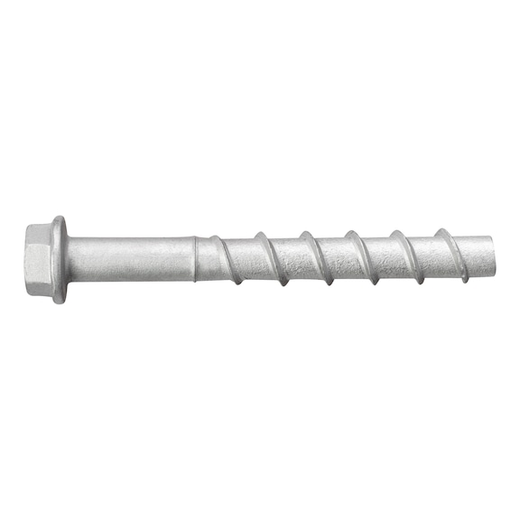 W-BS concrete screw, type S steel, ZFC Silver Solid - ANC-(W-BS/S)-(ZFC-SS)-SW15-45-10X100