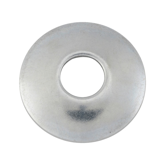 Continuous mechanical handling equipment, cupped washer DIN 15237, steel 4.6, zinc plated blue - WSH-CP-DIN15237-4.6-(A2K)-14