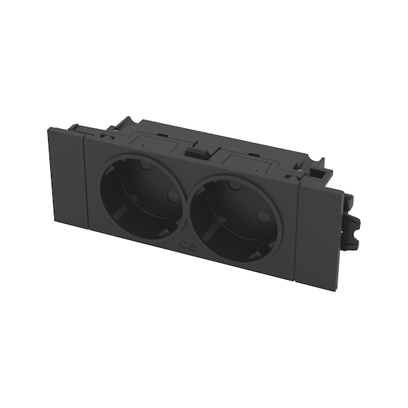 Multiple socket outlet for perforated wall CRAFT - MULTISKTOUTL-230V-130MM-CRAFT