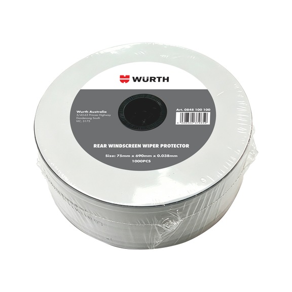 Protector for rear windscreen wiper - PROT-(F.WSCRNWPR REAR)-7,5X69CM-1000PCS