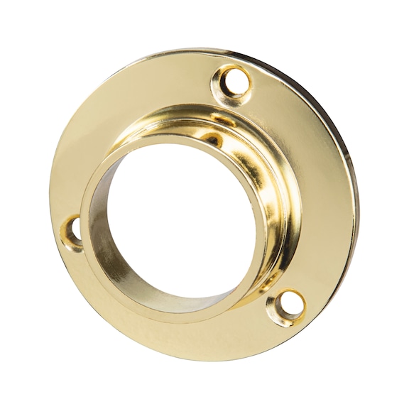 Round wardrobe rail support - WDRBRLSPRT-ZD-ROUND-25MM-(BRASS)