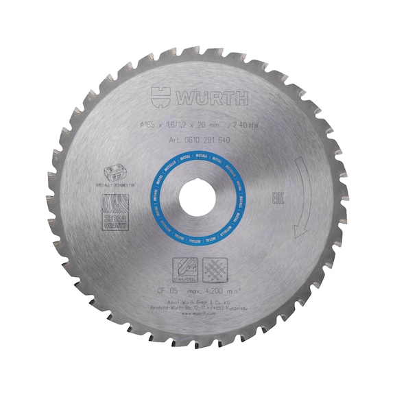 Kreiss&auml;geblatt Metall HEAVY DUTY f&uuml;r Akku-Metallhandkreiss&auml;ge - KRSAEBLA-MET-HM-WZ-165X1,6/1,2X20X40