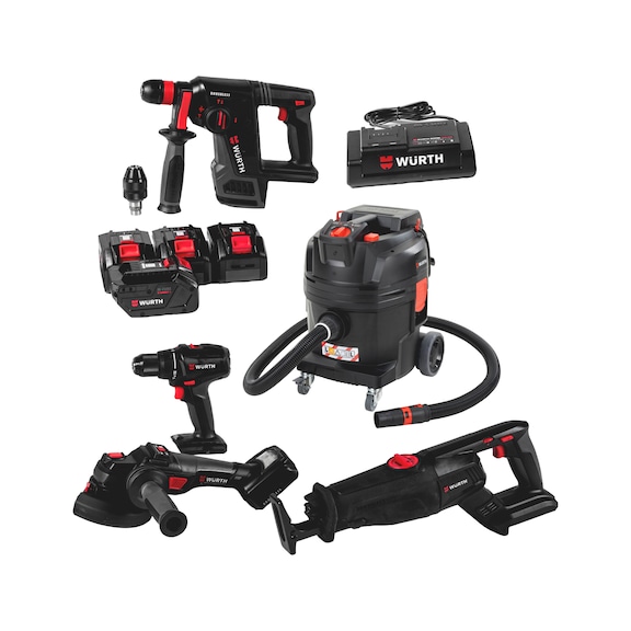 Pack MULTI machines 18 V M-CUBE pour installateurs/métal - 11 pcs