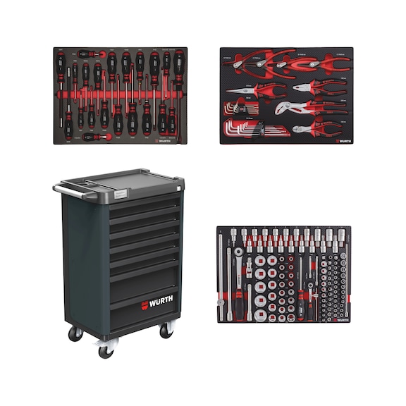LOT SERVANTE D'ATELIER BASIC 8.4 ET 3 ALVEOLES - LOT SERVANTE ET 3 ALVEOLES