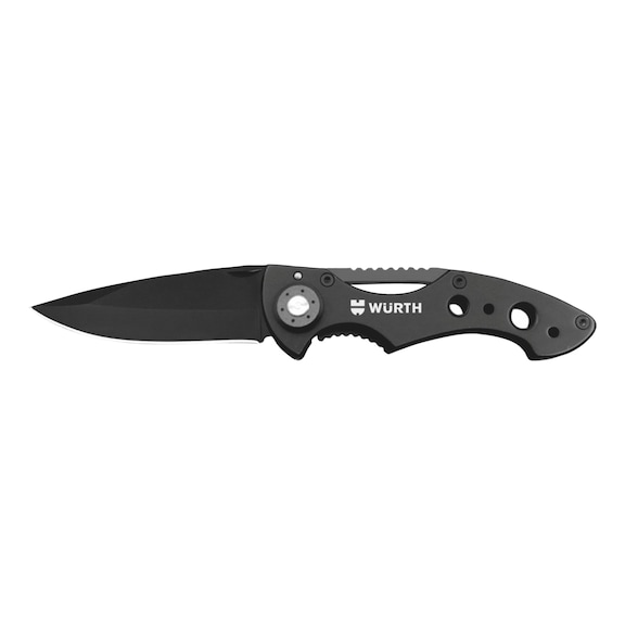 Pocket knife foldable with aluminium handle
