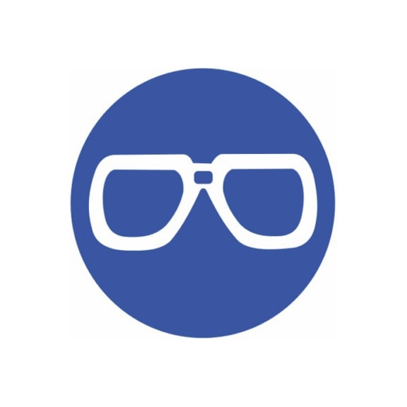 Use eye protection - MANTRYSIGN-SAFETY-GLASSES