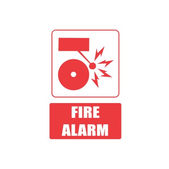 Fire alarm button, info plate - FPSIGN-ALARM