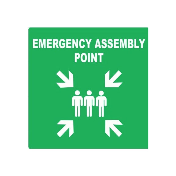 Workplace Safety Signage Emergency Assembly Point - RESCSIGN-ASSEMBLY-190X190MM