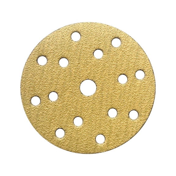 Dry sanding paper hook and loop