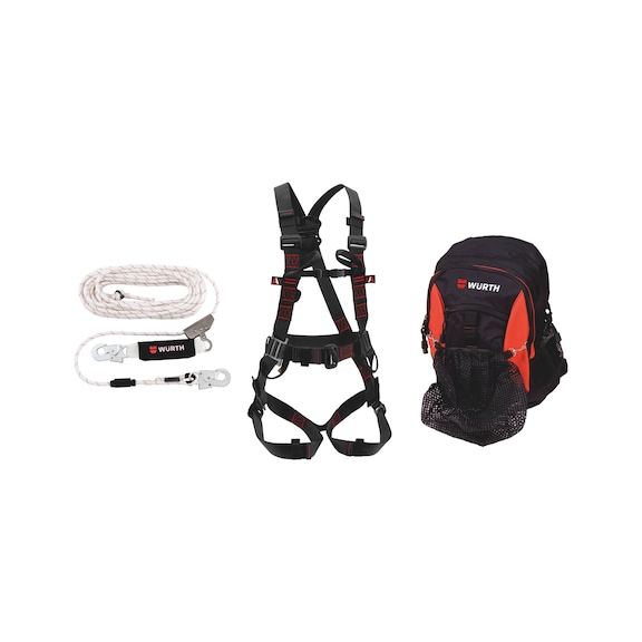 ROOF fall protection set with backpack - FALLPROT-SET-ROOF-W.BAG