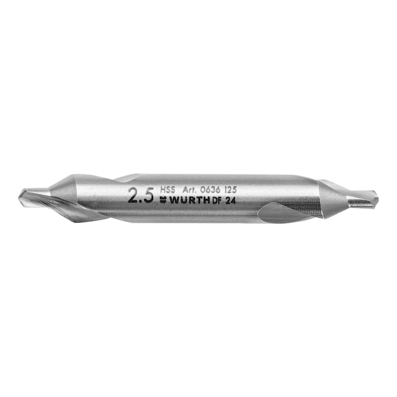 HSS centre drill bit - DRL-CENT-MET-DIN333-A-D2,5MM