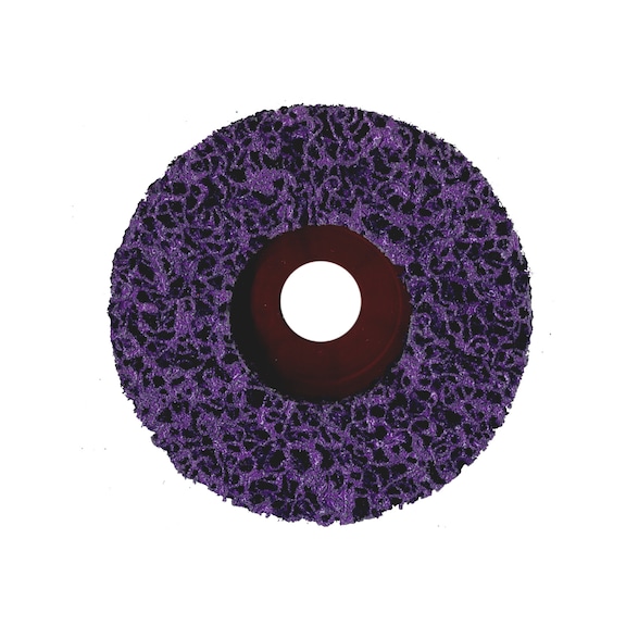 Sanding disc, nylon fleece - SNDDISC-NYLFLC-(PE-W.FBRGLS)-COA-4 1/2IN