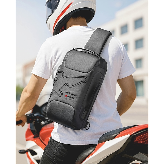 Backpack with USB output - BACKPACK-BLACK-USB-WUERTH-MOTOGP