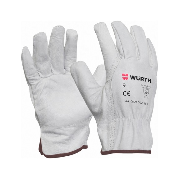 Splitback cowgrain rigger glove