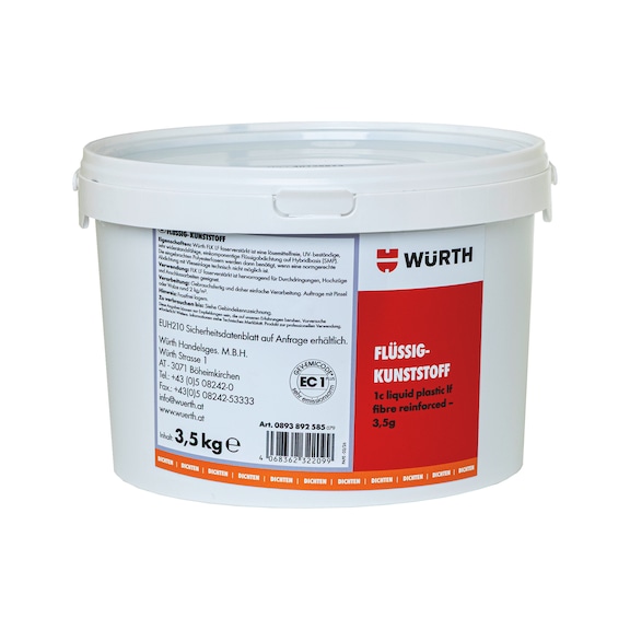 Fibre reinforced LF 1C liquid plastic - LIQUPLA-1C-LF-REINFORCED-3,5KG