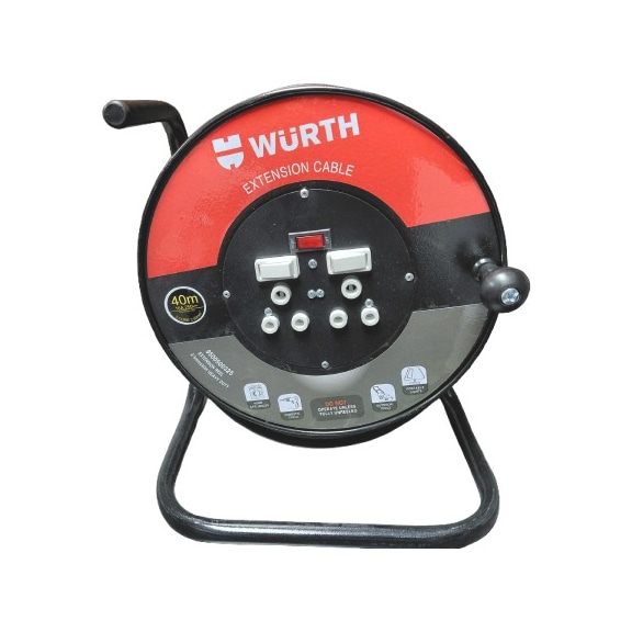 Electrical Extension Reel - CBLREEL-STEEL-16A-40M