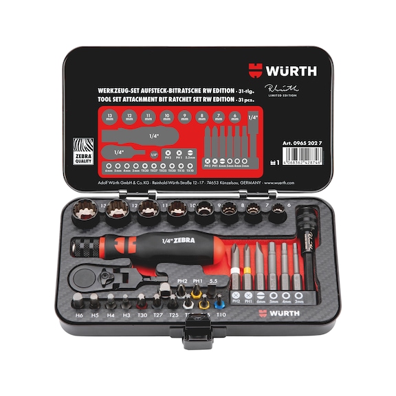 工具セットアタッチメントビットラチェットRWエディション31ピース - RWエディション　ビットラチェットセット　31PCS