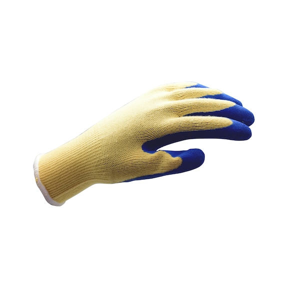 Protective glove polyester / latex - PROTGLOV-KNIT-(PES LATX)-BLUE-SZ11