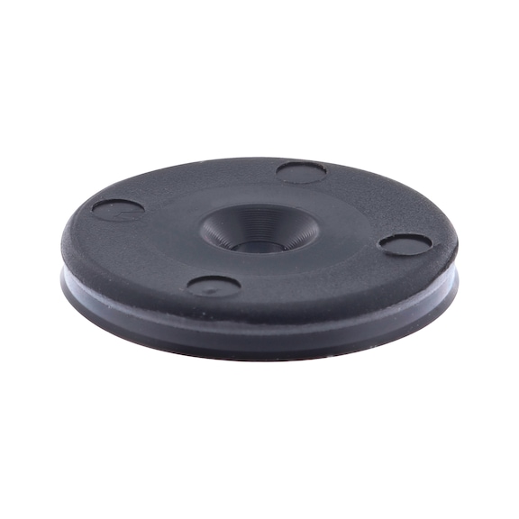 Base module SLIM for screw-on - FRNGLID-BASIS-SCREW-SLIM-BLACK-D22,5MM