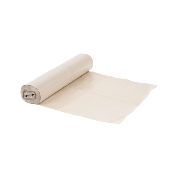 Large refuse bag - LREFUSBG-TRANSPARENT-120LTR-600X1250MM